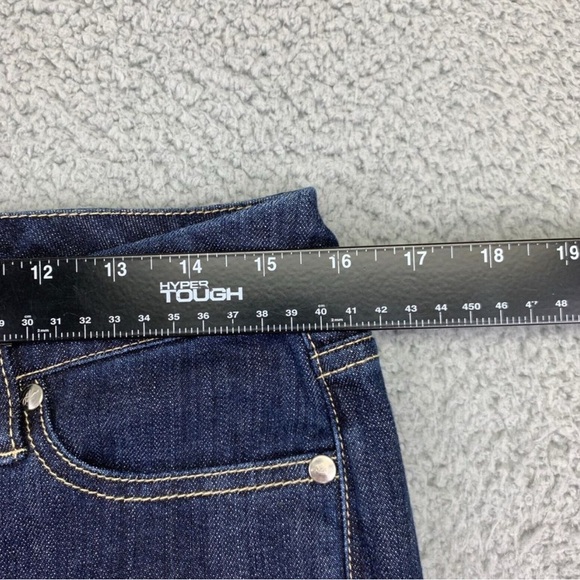 White House‎ Black Market Jeans Womens 8 (31x22) Blue Stretch Straight Cropped - Picture 4 of 5
